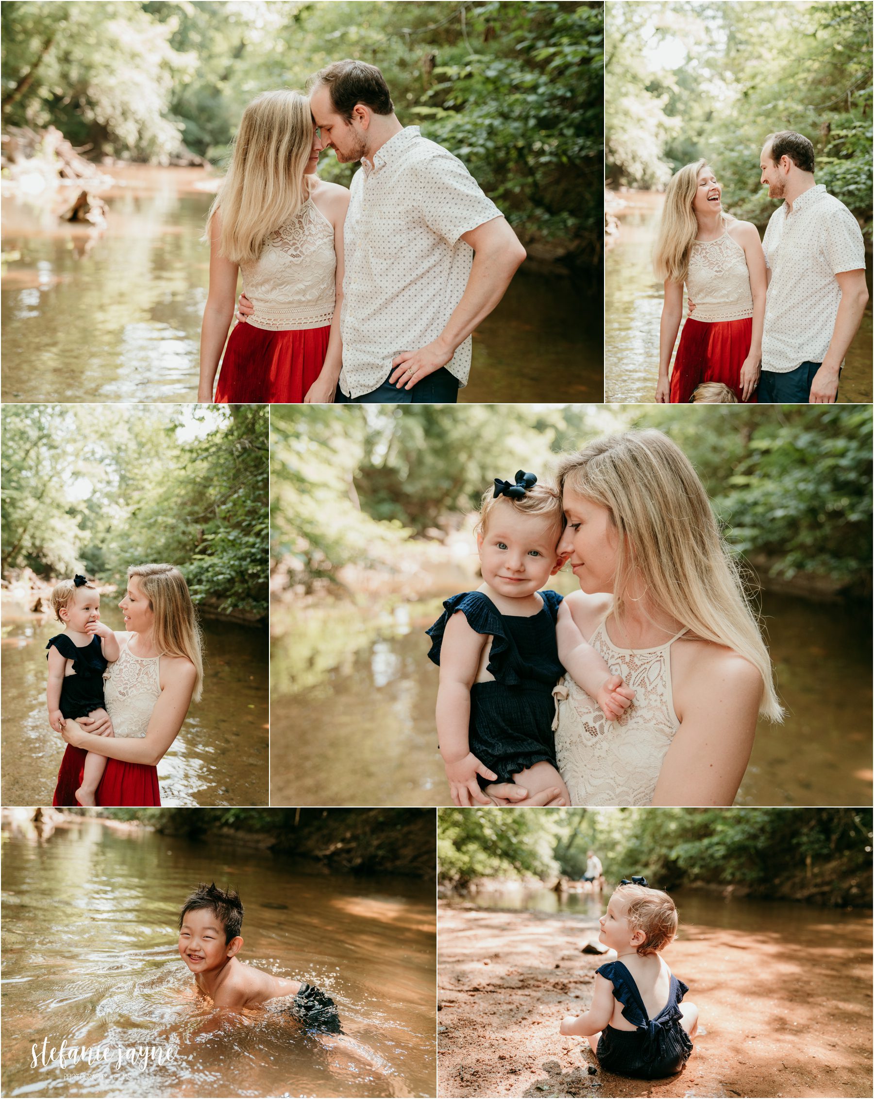 Baby Family Photoshoot in water